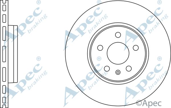 APEC BRAKING stabdžių diskas DSK2657